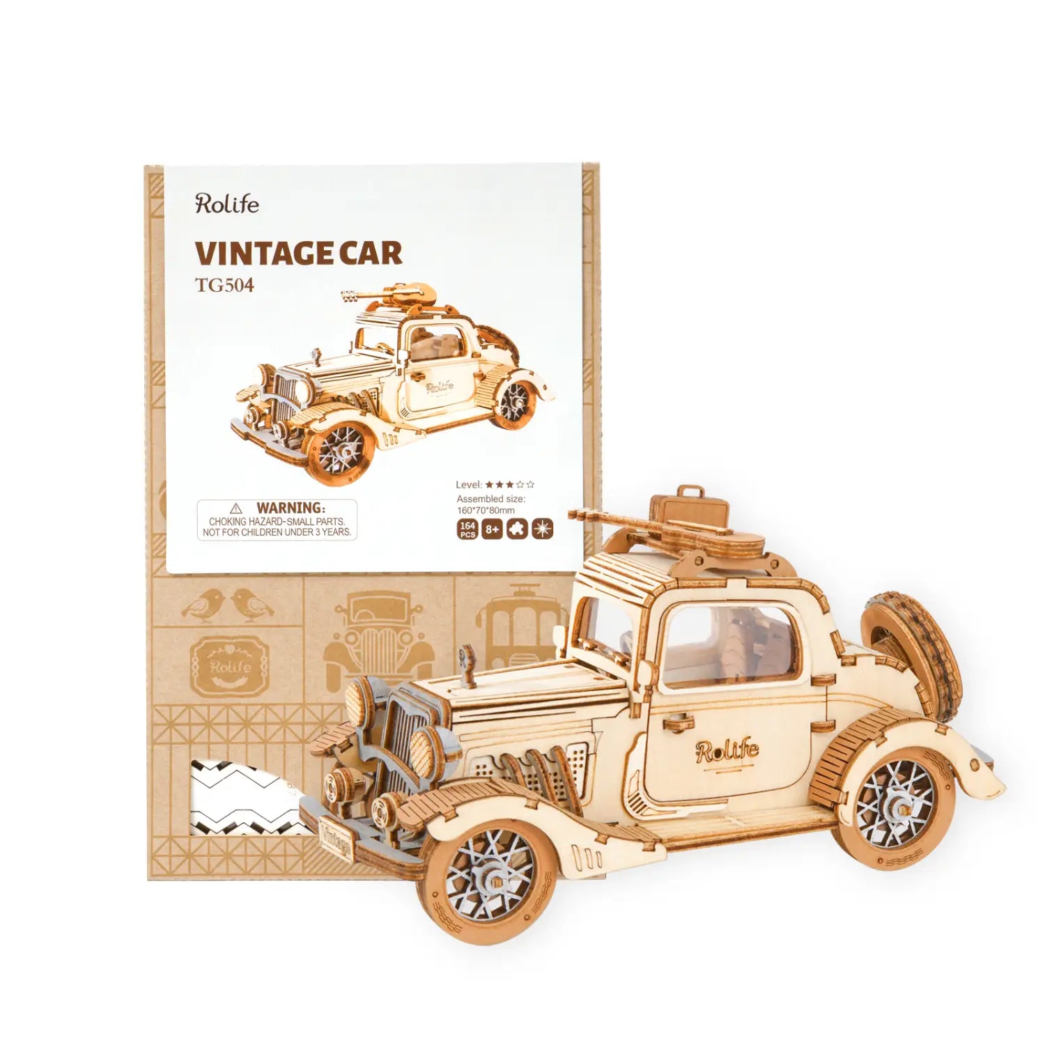 Plywood Package with English Instructions and Accessories No Glue Included