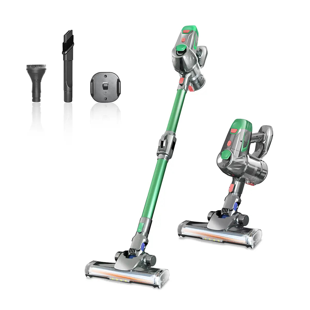 Multifunctional Vacuum Cleaner with LED Lighting and Dual Motors
