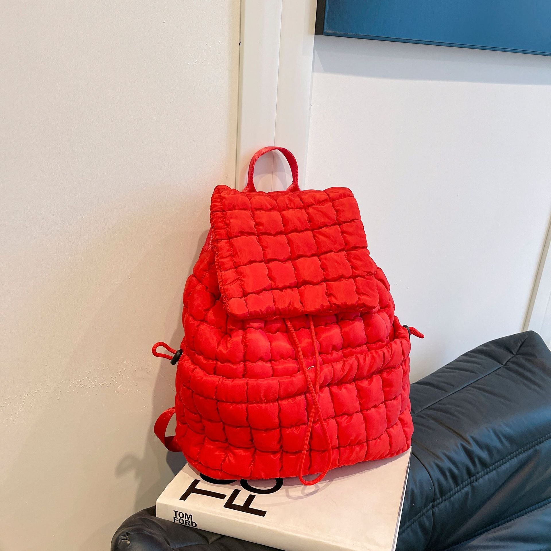 CandyColor Puffy Quilted Women’s Travel Backpack - LauBelle Brand