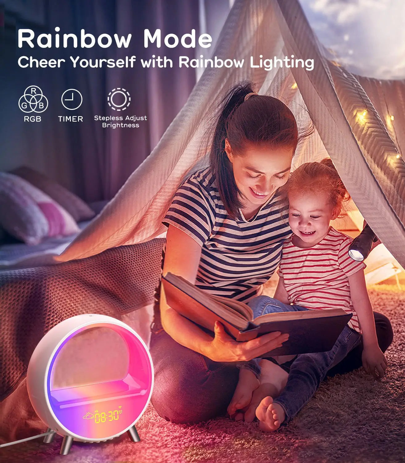 Customizable Sleep and Wake Up Light with App Control