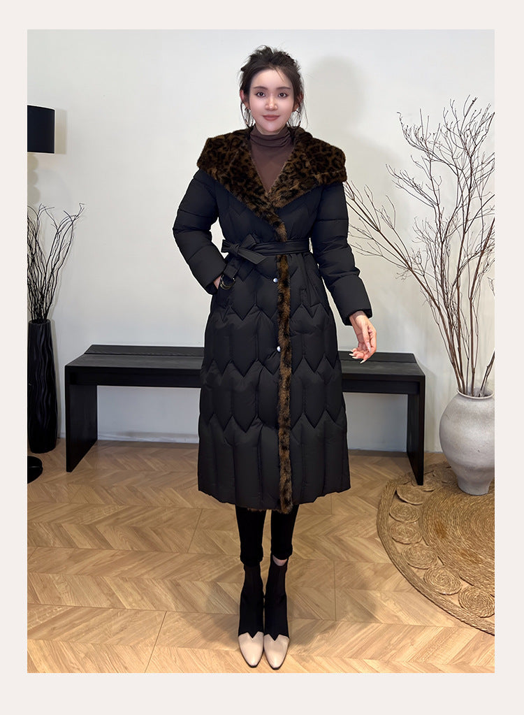 StitchBelt Elegance: Slim Overknee Cotton Jacket - LauBelle