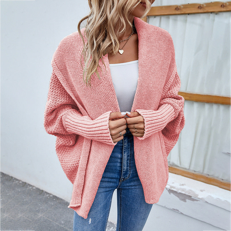 CozyLuxe Batwing Knit Cardigan - Women's Fall Fashion - LauBelle