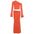 3D Deco SlimFit Diagonal Collar Dress Suit - Orange / S