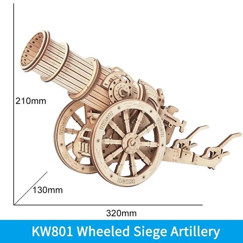3D Wooden Military Puzzle Model for Ages 12 and Up KW801 5