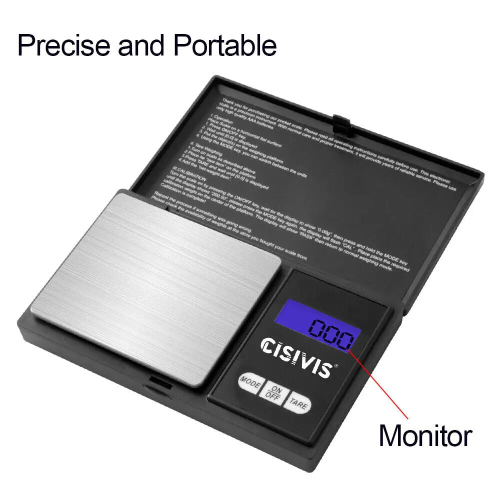 Retractable Folding Digital Outdoor Stool with Precision Scale and Protective Cover
