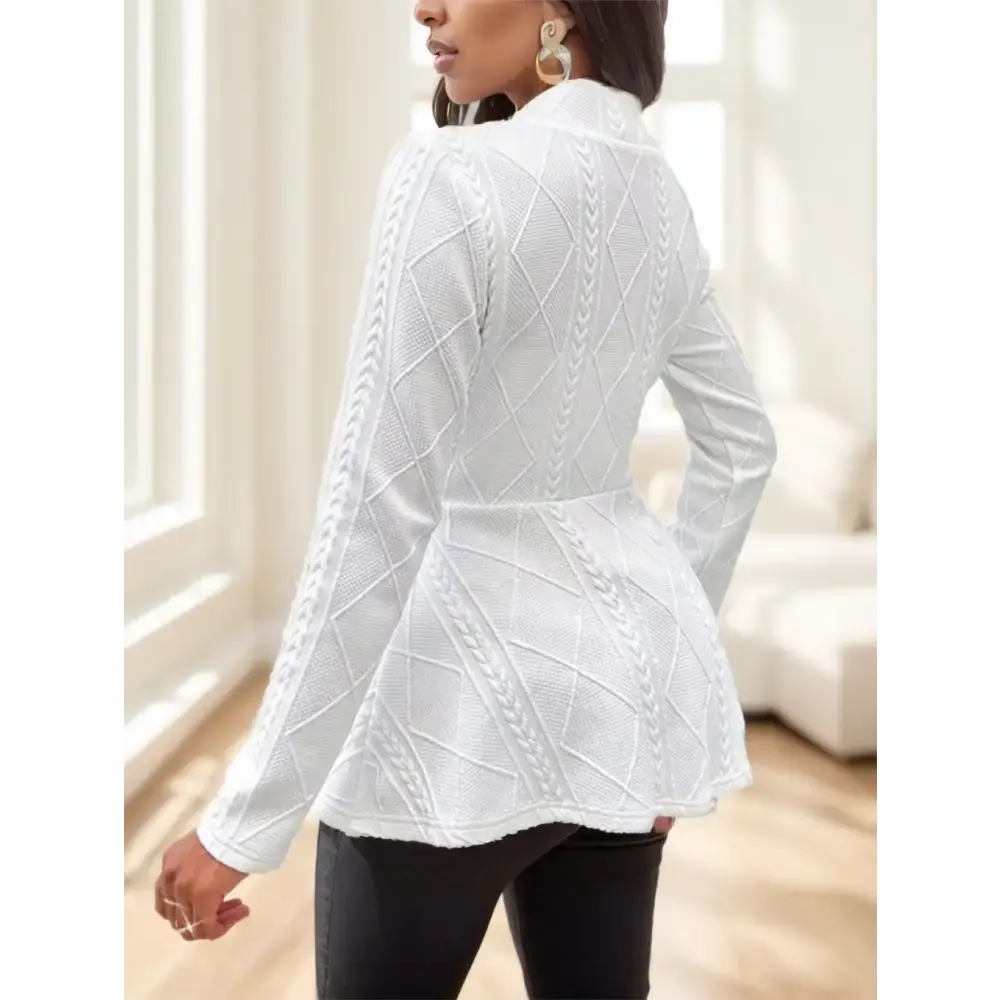 Chic Solid Single Button Jacket for Modern Trendsetters - LauBelle Brand