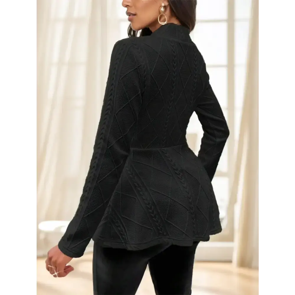 Chic Solid Single Button Jacket for Modern Trendsetters - LauBelle Brand