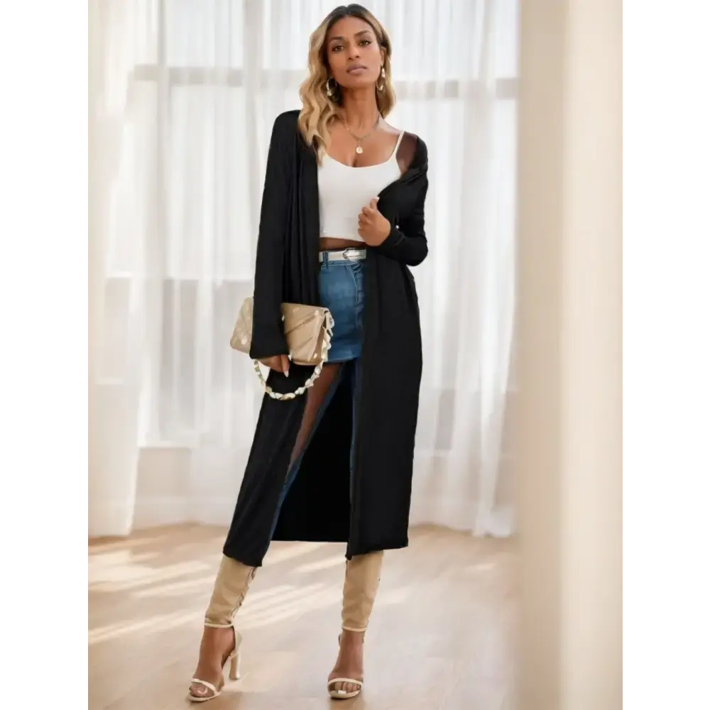 CozyChic Womens Longline Knit Cardigan in Ultra Soft Yarn - LauBelle