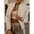Textured White Bomber Jacket with Zip Closure - LauBelle Brand