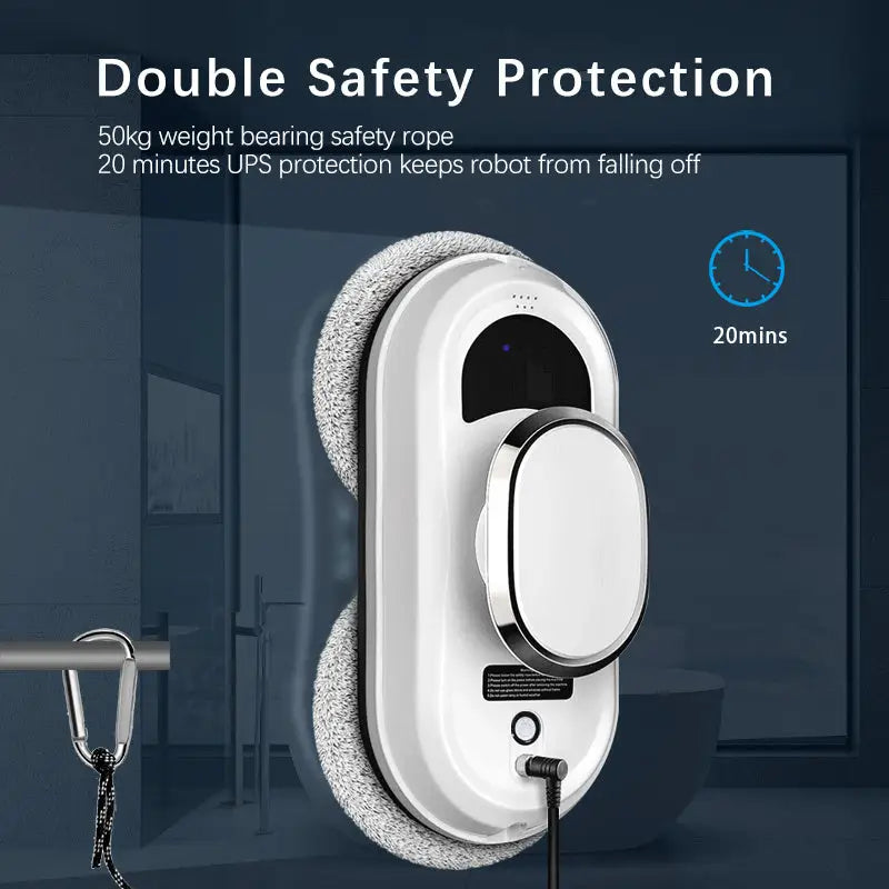 Smart Window Cleaning Robot – 5600Pa Suction Robotic Glass Cleaner with Remote Control for Windows, Tiles & Glass Doors - LauBelle