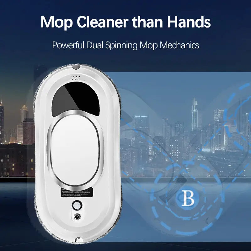 Smart Window Cleaning Robot – 5600Pa Suction Robotic Glass Cleaner with Remote Control for Windows, Tiles & Glass Doors - LauBelle Brand