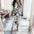 European American Print Shirt Dress with Lace Up Detail - LauBelle Brand
