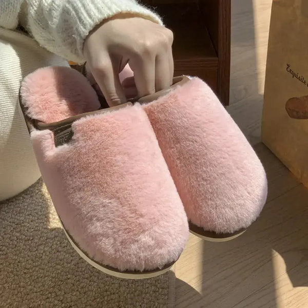 CozyStep Unisex Non Slip Winter Plush Slippers for Men and Women - LauBelle