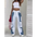 DualTone Pocket Cargo Jeans in Cotton and Elastane - LauBelle