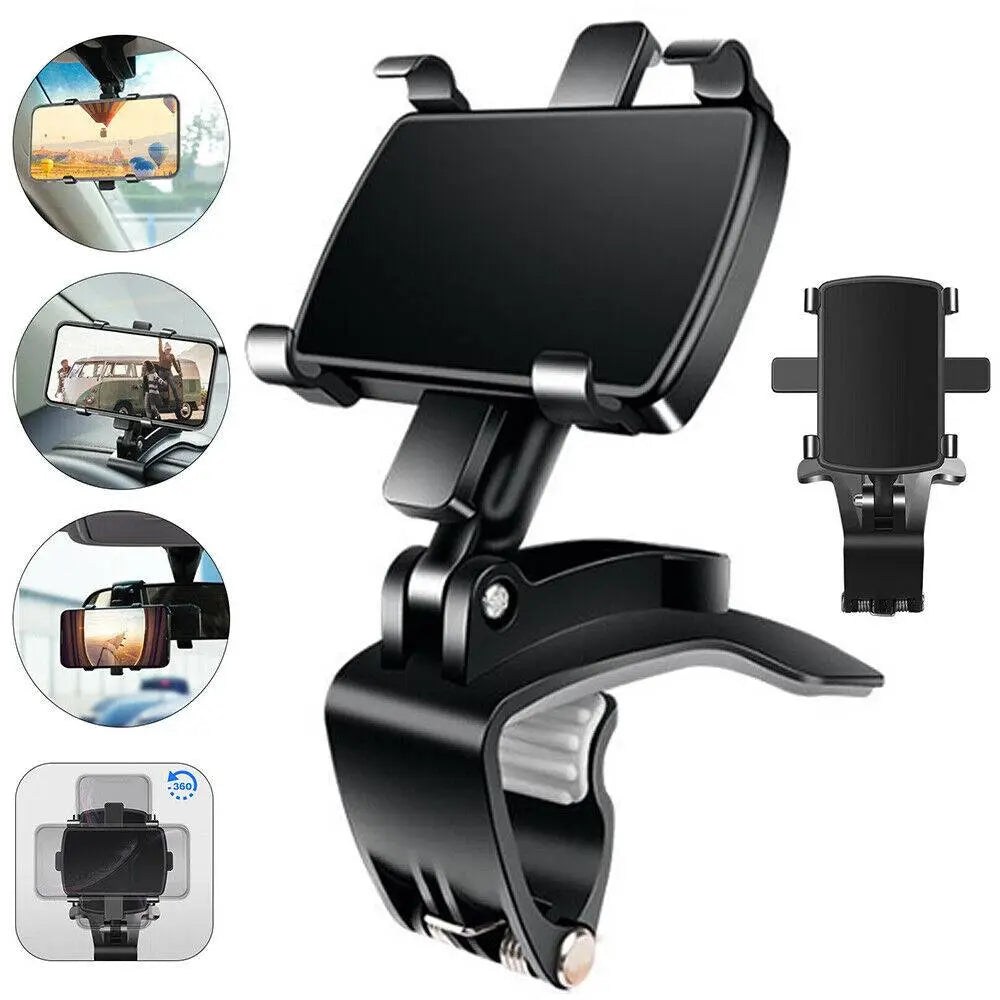 Mobile Phone Holder for Car Dashboard with 360 Degree Rotation