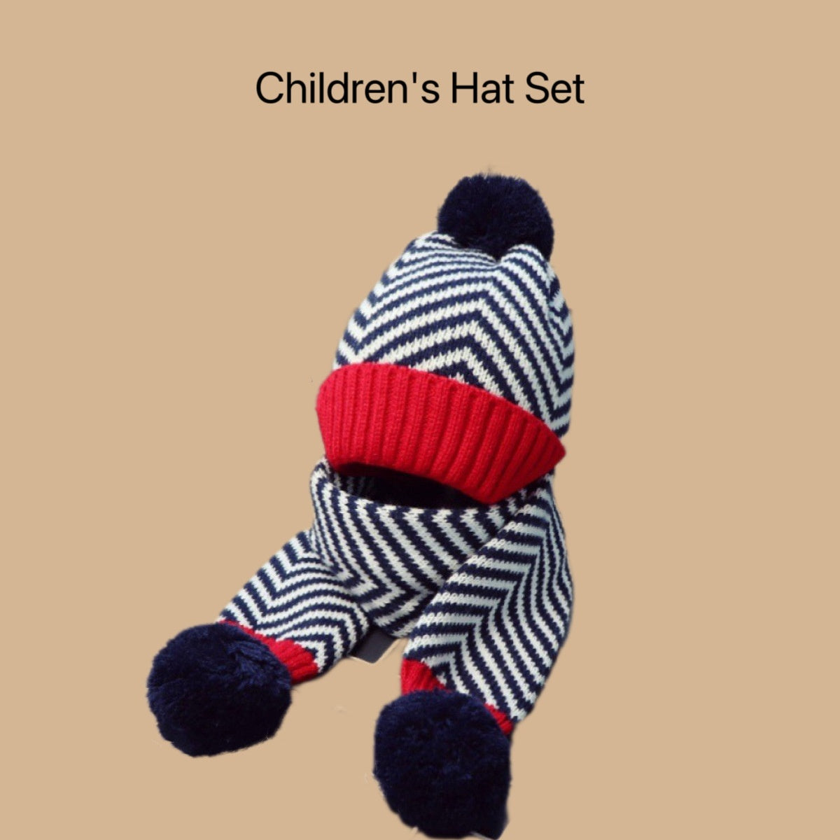 SnugPals: Boys' Cozy Knit Hat & Scarf Duo