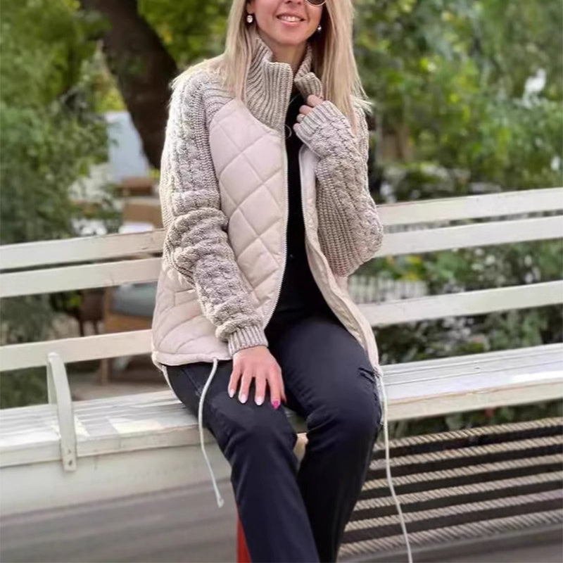 Arctic Chic: Knitted Stitch Warmth Jacket for Women - LauBelle Brand