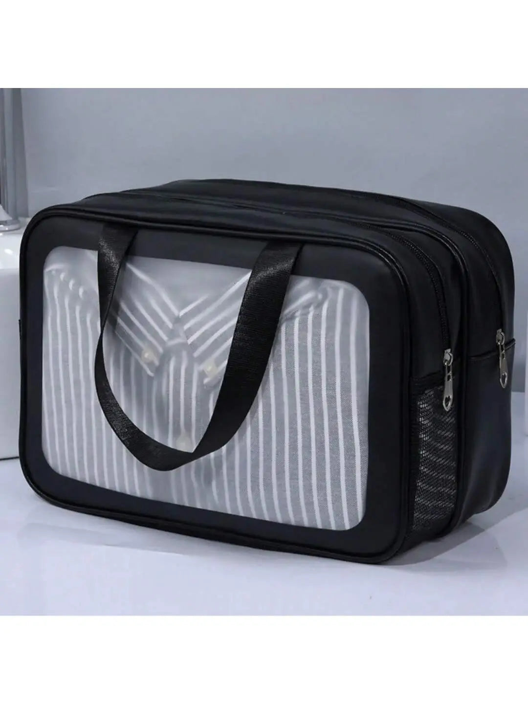 Matte Double Layered Washing and Stimulating Bag Set Large and Medium