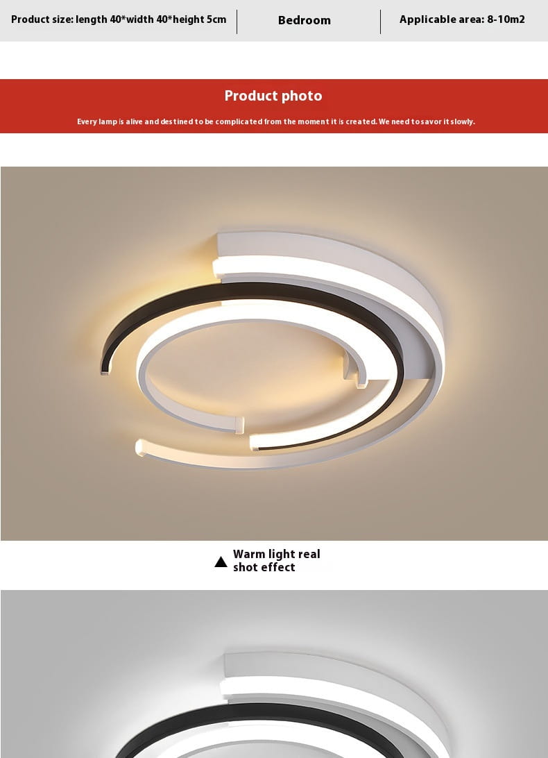 Volkswagen Modern White LED Ceiling Light for Home and Hotel Rooms