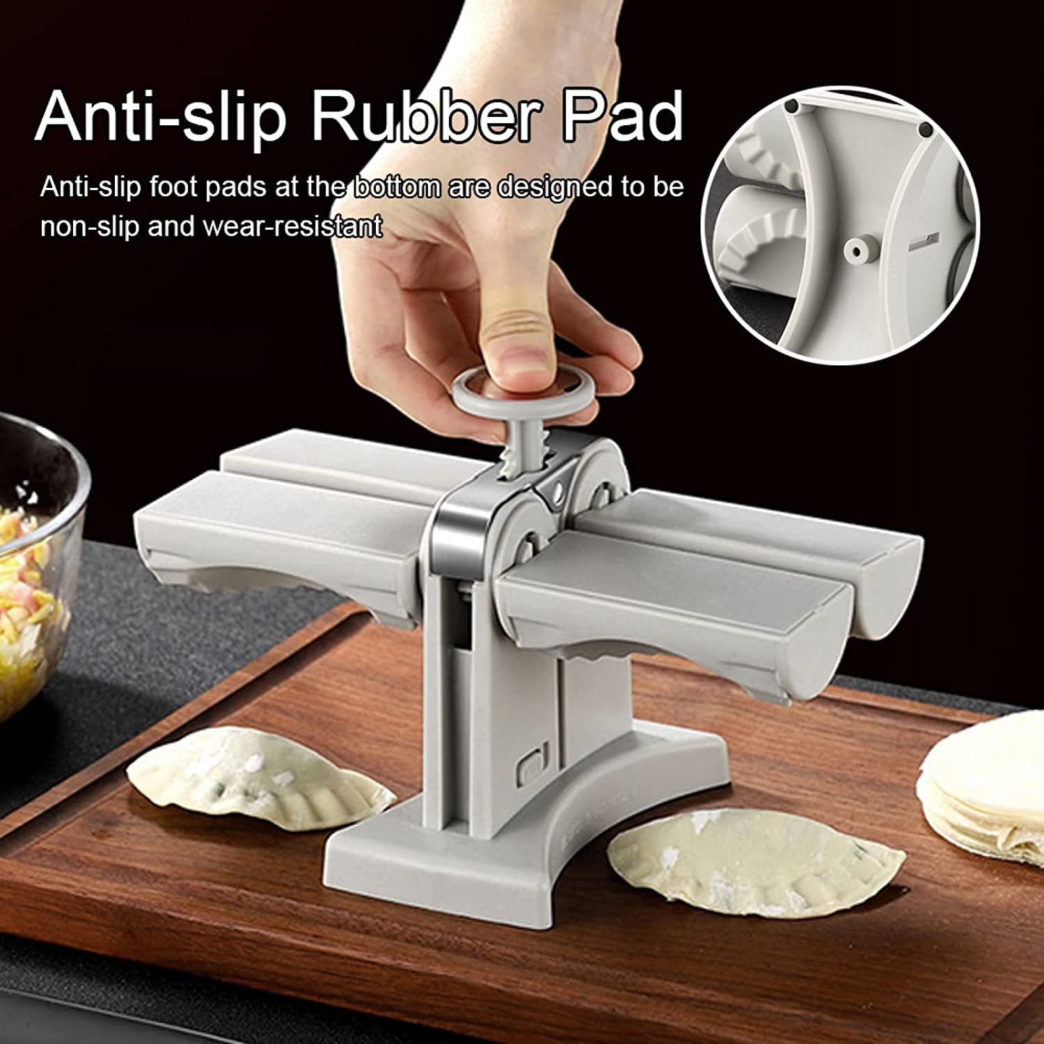 Dumpling DuoPress: Double Head Mold & Noodle Maker - LauBelle Brand