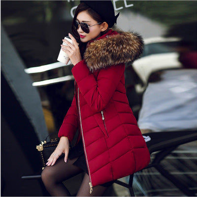 CozyChic Fur-Trim Slim Cotton Jacket - LauBelle Brand
