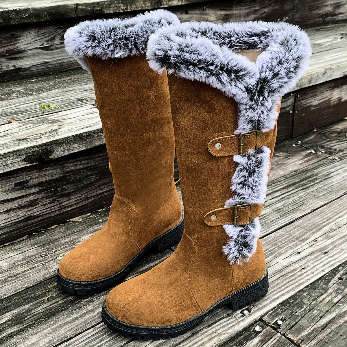 CozyFluff Women's Winter Velvet Snow Boots - LauBelle