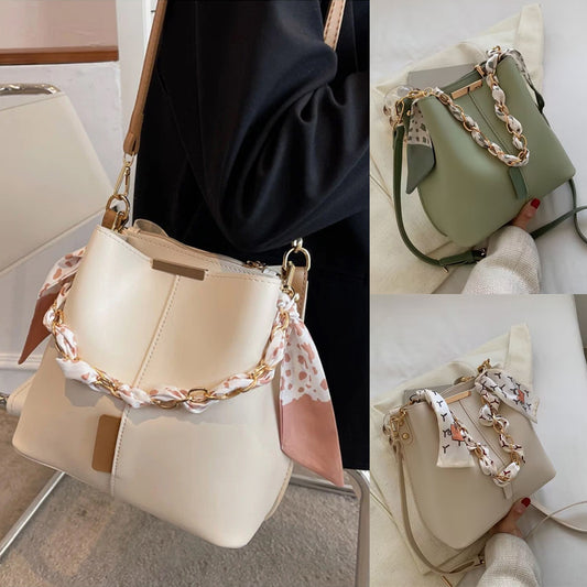 Chic Autumn Crossbody Bucket Bag for Women - LauBelle Brand