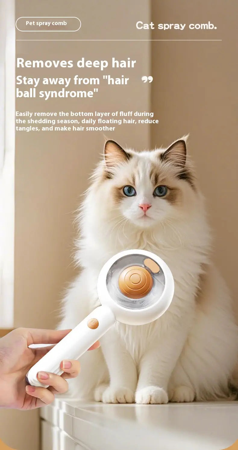 Pet Spray Comb Brush for Cats and Dogs