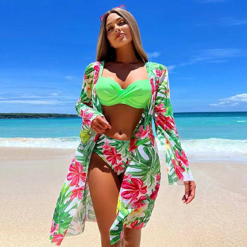 Women’s Two-piece Swimsuit Sexy Beach Blouse Bikini