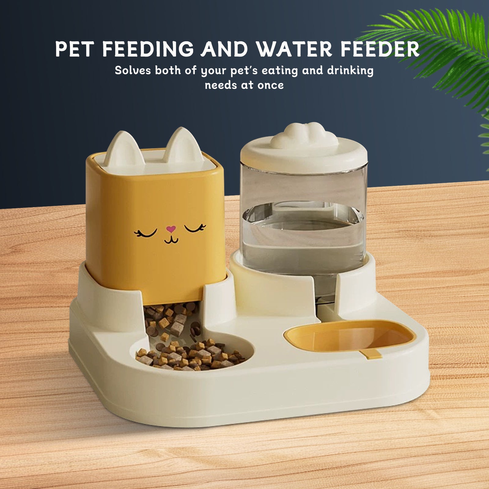 PetPal DuoFeeder: Auto Water & Dry/Wet Food Station - LauBelle