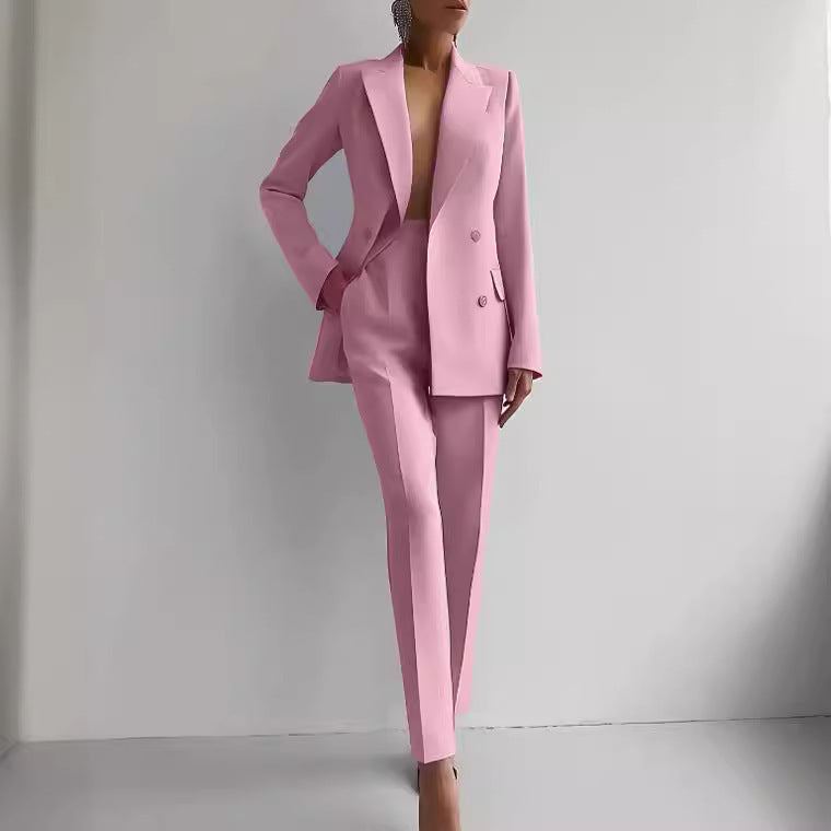 Elegance: Women's Casual Slim Fit Suit Set - LauBelle Brand