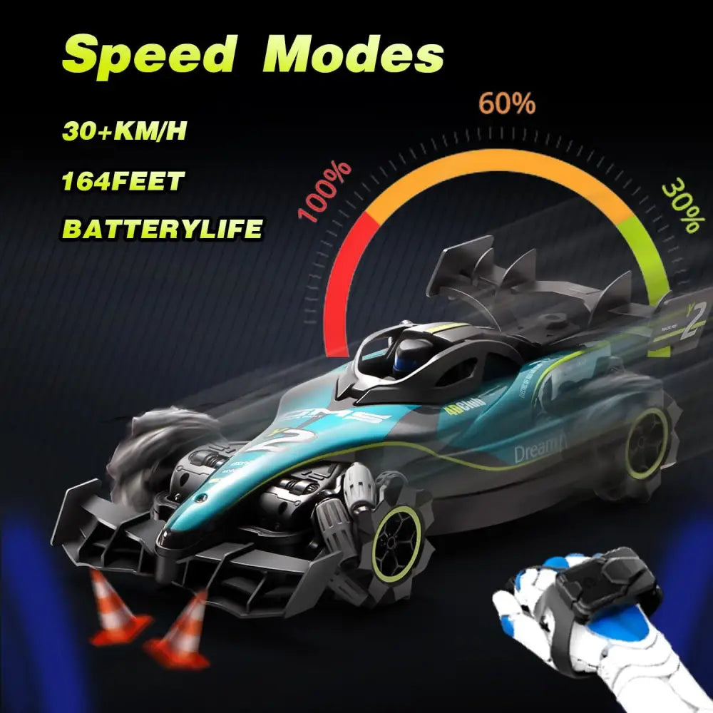 4DRC RC Car with 2.4GHz Radio System Fully Assembled Blue 5