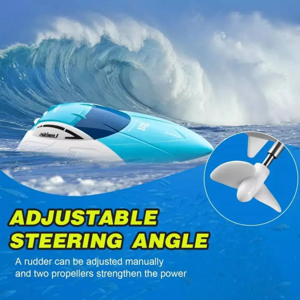 4DRC S4 High Speed RC Boat with 2.4 GHz Remote for Adults and Kids Blue 5