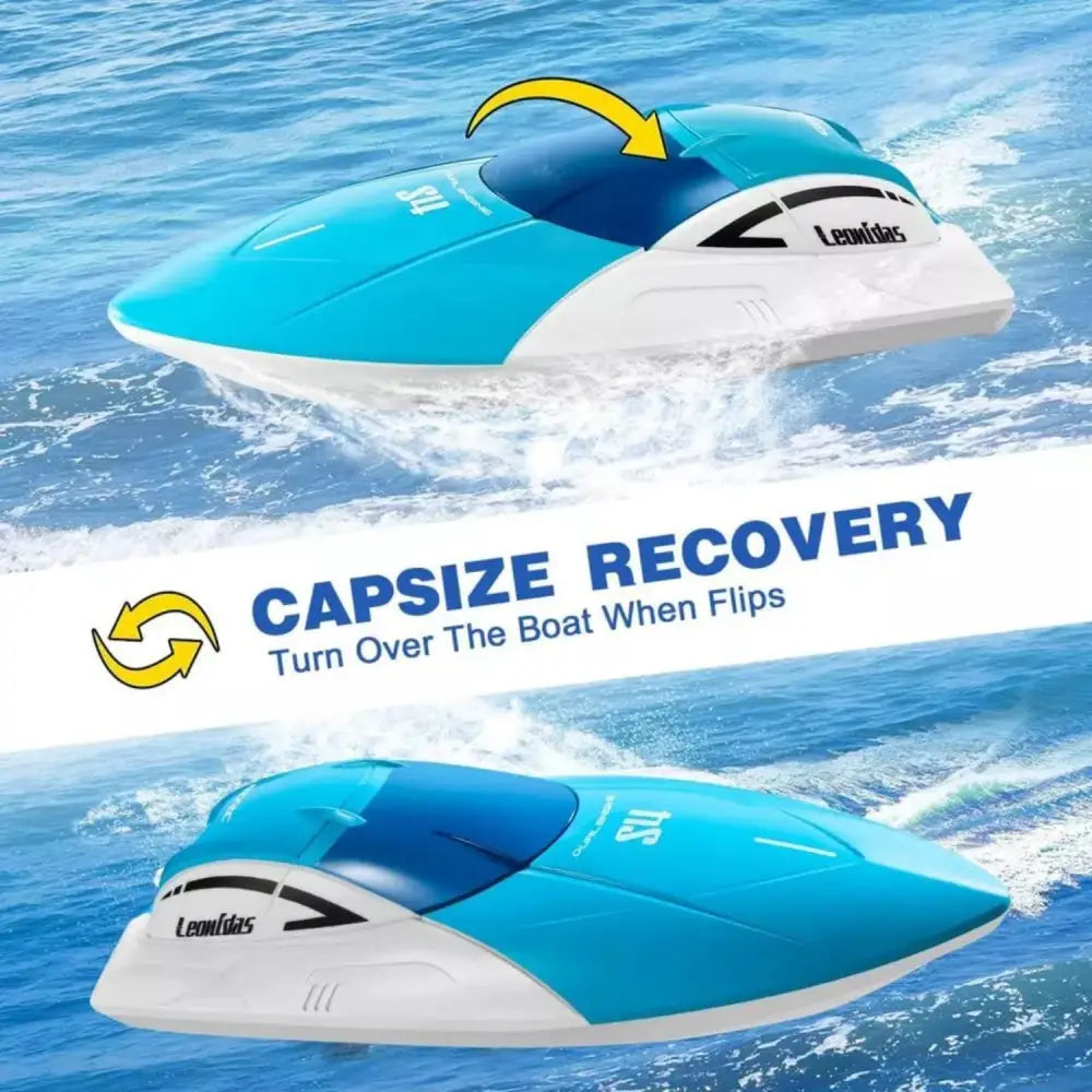 4DRC S4 High Speed RC Boat with 2.4 GHz Remote for Adults and Kids Blue 5