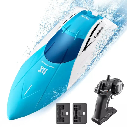 4DRC S4 High Speed RC Boat with 2.4 GHz Remote for Adults and Kids Blue 5
