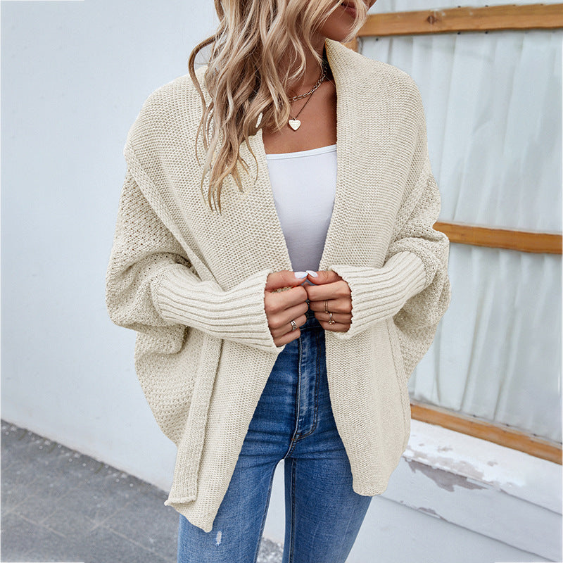 CozyLuxe Batwing Knit Cardigan - Women's Fall Fashion - LauBelle