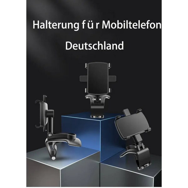 Mobile Phone Holder for Car Dashboard with 360 Degree Rotation - LauBelle