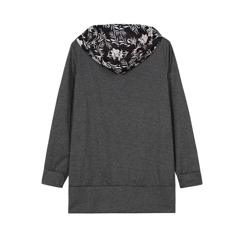 ChicBlock Plus: Cozy Color-Block Hooded Blazer - LauBelle