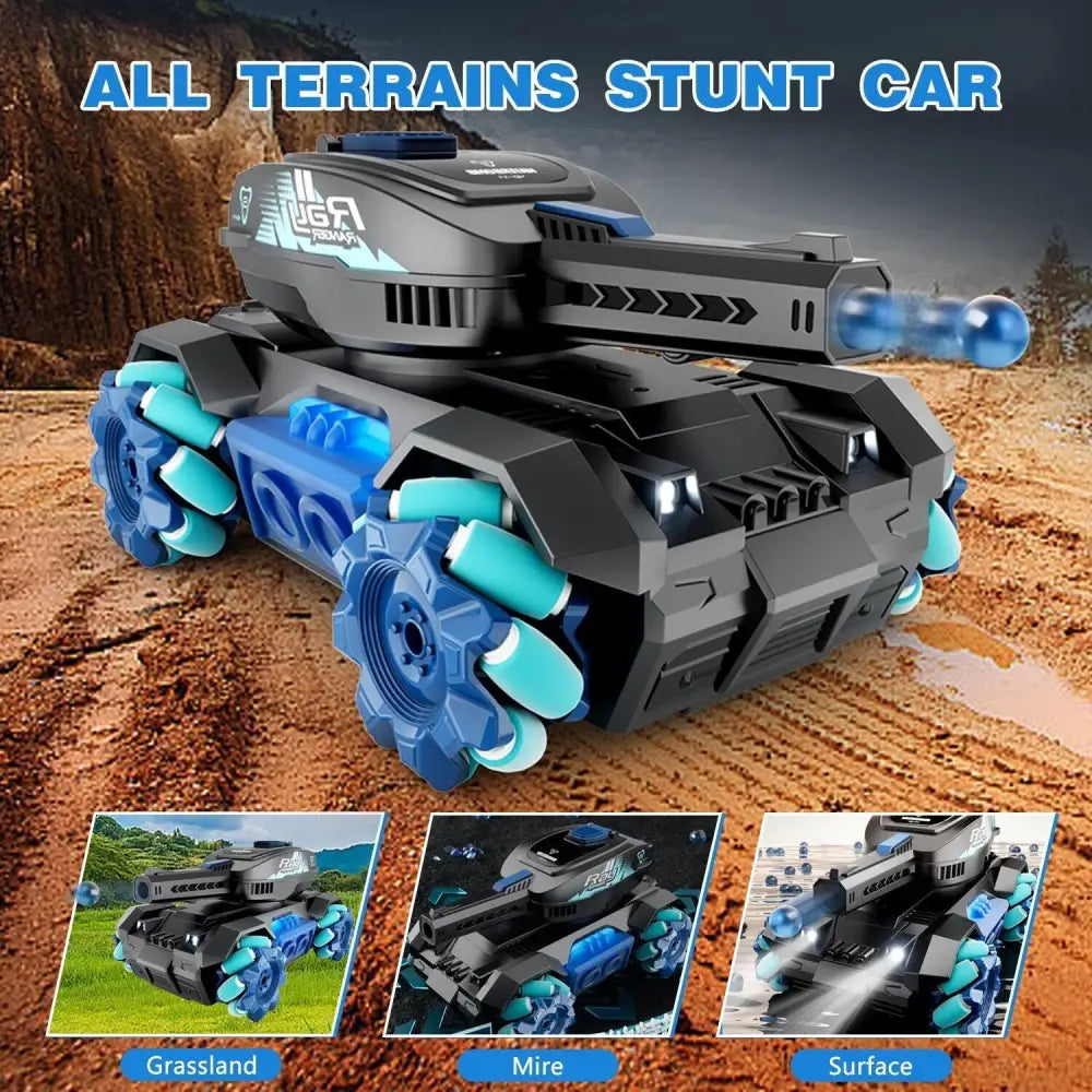 4DRC Y1 RC Tank Shooting Gesture Sensing Rc Stunt Car With Light Music - LauBelle Brand