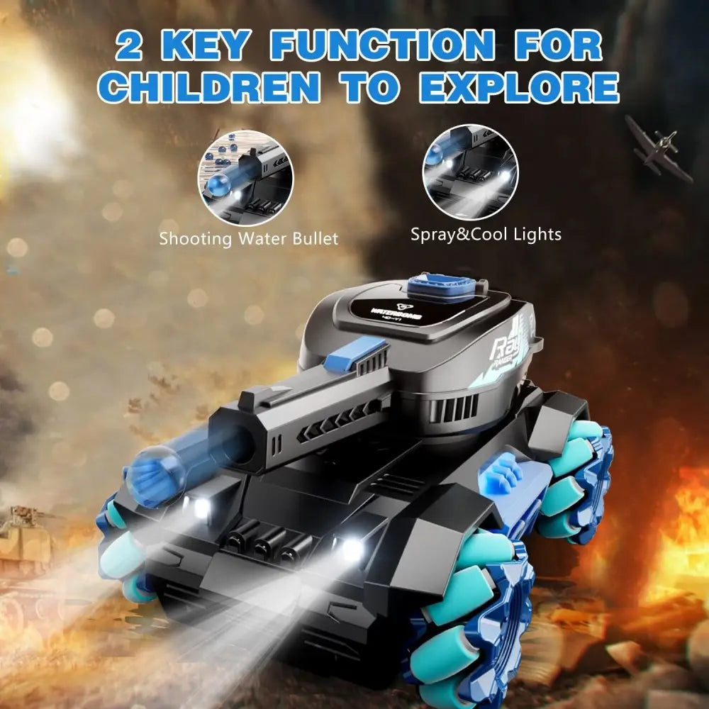 4DRC Y1 RC Tank Shooting Gesture Sensing Rc Stunt Car With Light Music - LauBelle