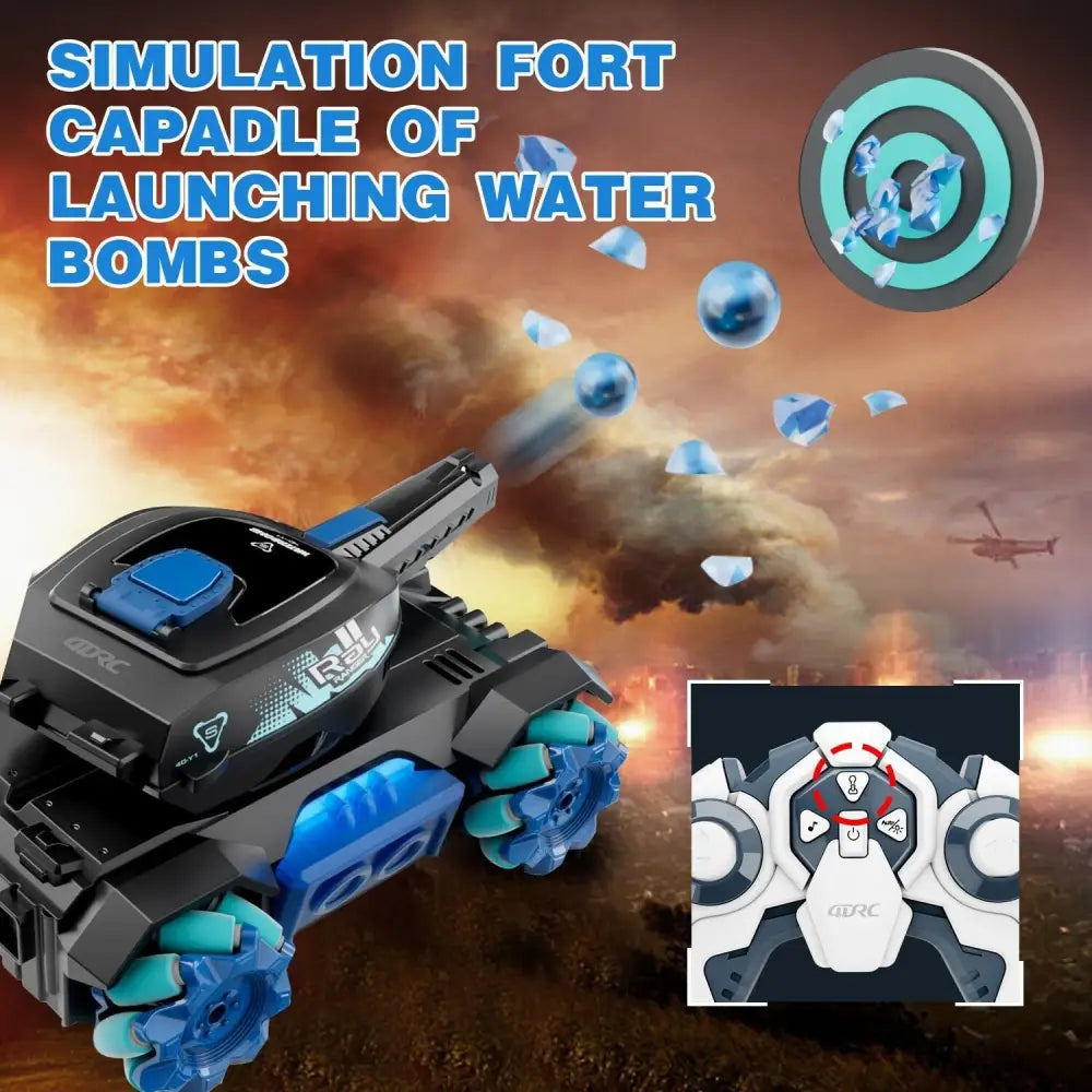4DRC Y1 RC Tank Shooting Gesture Sensing Rc Stunt Car With Light Music - LauBelle Brand