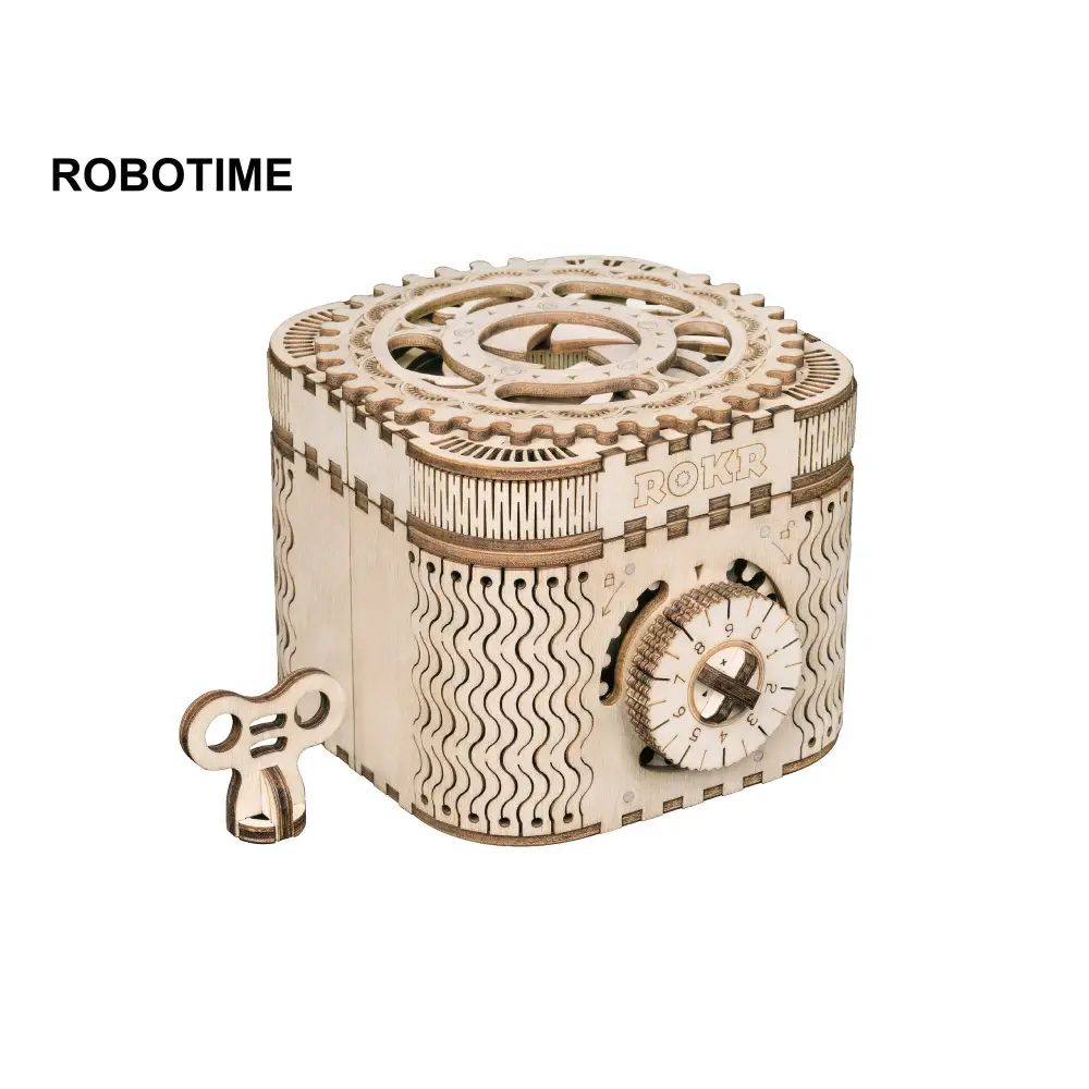 Robotime Rokr 123Pcs Treasure Box Creative 3D Wooden Puzzle Game Assembly Toys - LauBelle Brand