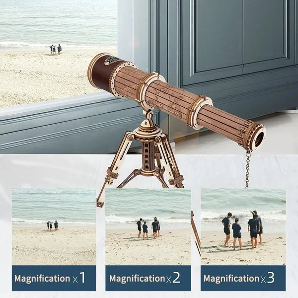 Robotime ROKR Monocular Telescope 3D Wooden Puzzle Game Assembly Toy - LauBelle