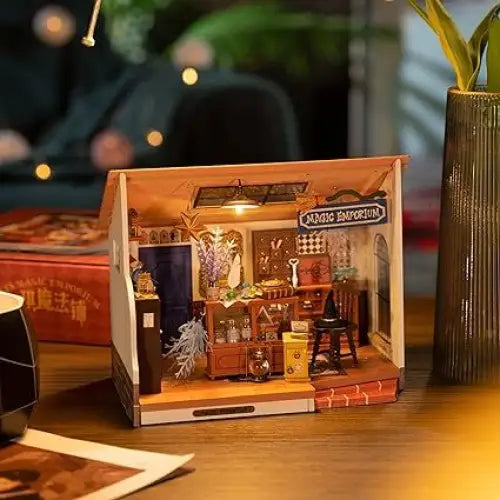 ROBOTIME DIY Miniature Dollhouse Mystic Archives Series Diorama Craft Kit - LauBelle Brand
