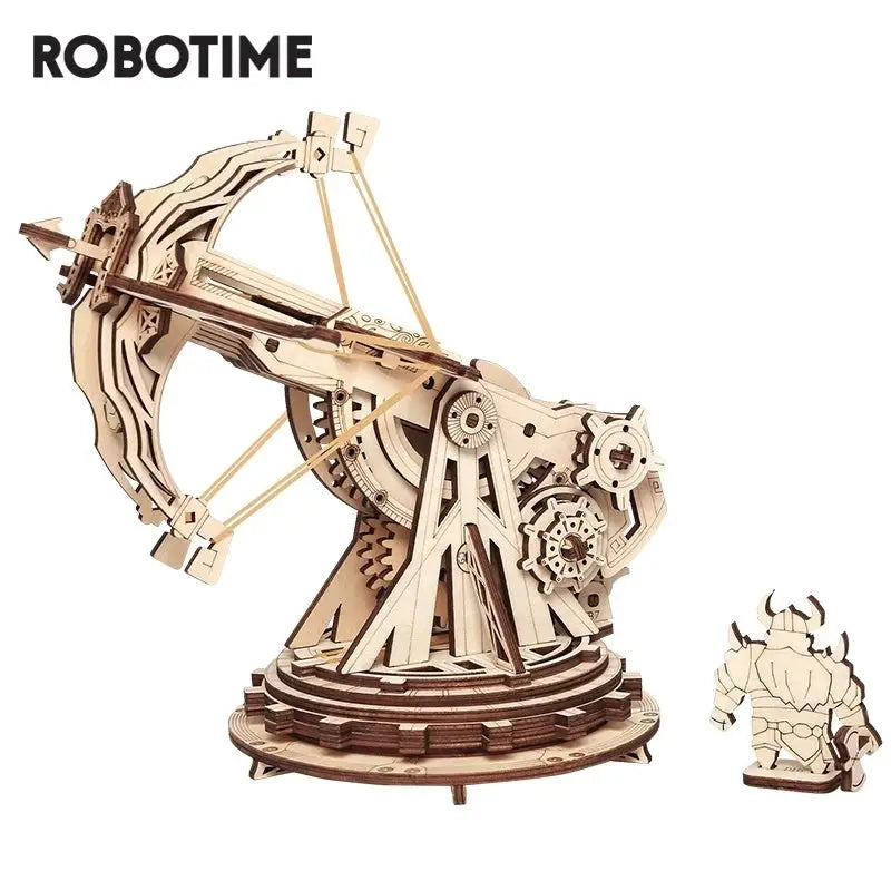 Robotime ROKR Siege Heavy Ballista 3D Wooden Puzzle War Game Assembly Toys - LauBelle Brand