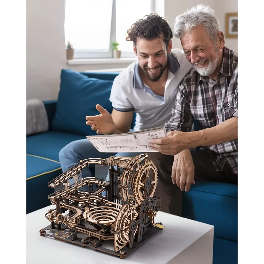 Robotime ROKR Marble Night City 3D Wooden Puzzle Games Assembly - LauBelle