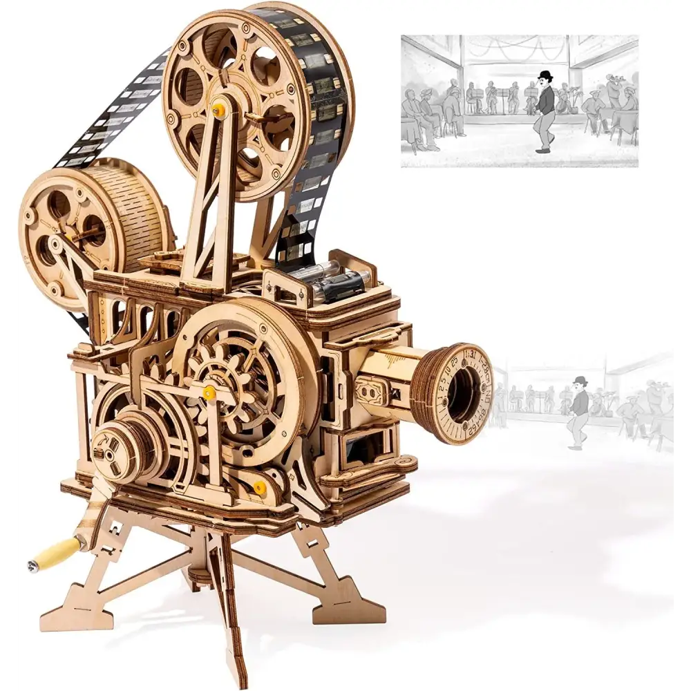 ROKR Retro Movie Projector Vitascope Model LK601 3D Puzzle Assembly Kit - LauBelle Brand