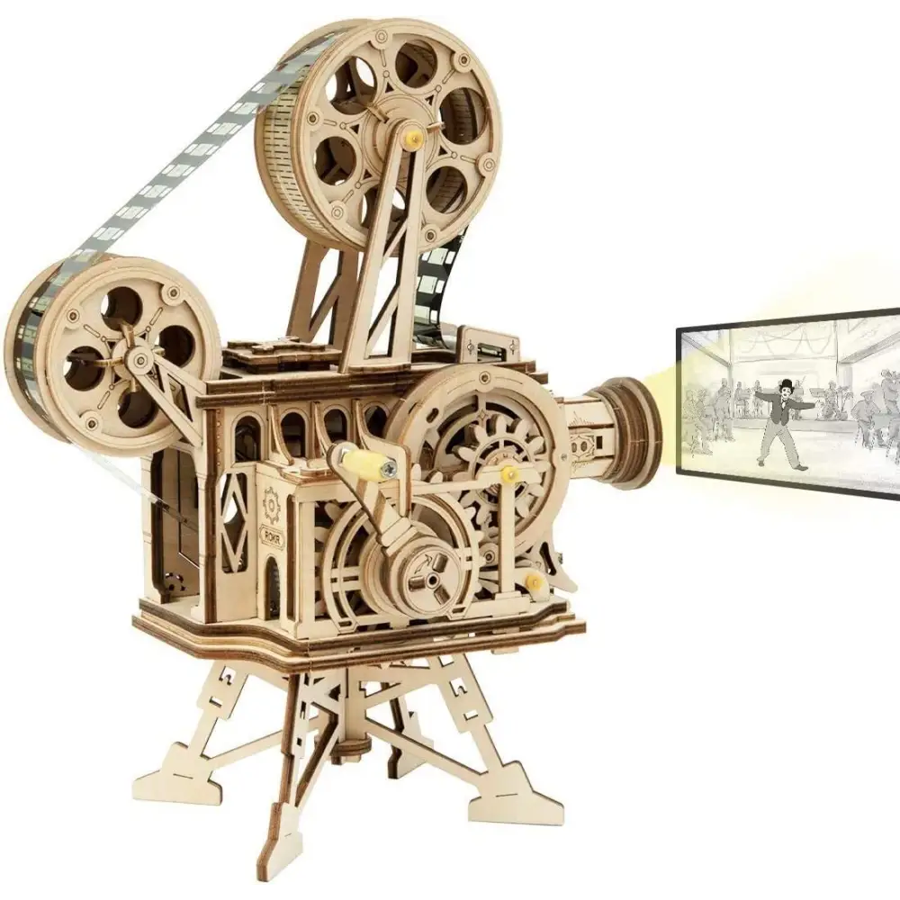 ROKR Retro Movie Projector Vitascope Model LK601 3D Puzzle Assembly Kit - LauBelle Brand