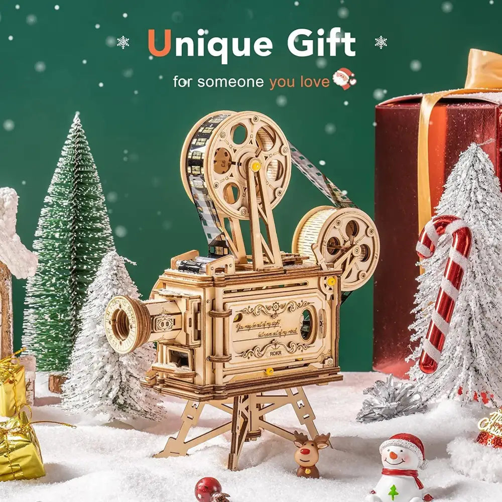 ROKR Retro Movie Projector Vitascope Model LK601 3D Puzzle Assembly Kit - LauBelle Brand