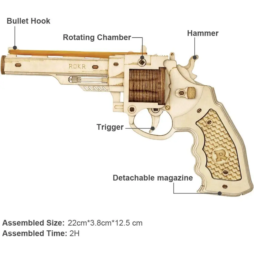 Robotime Gun Blocks 3D Puzzle Model Buliding Kit - LauBelle Brand
